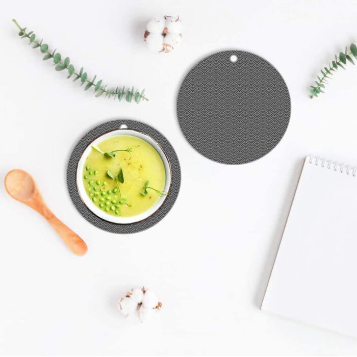 Wave Pattern Silicone Placemats Set of 2