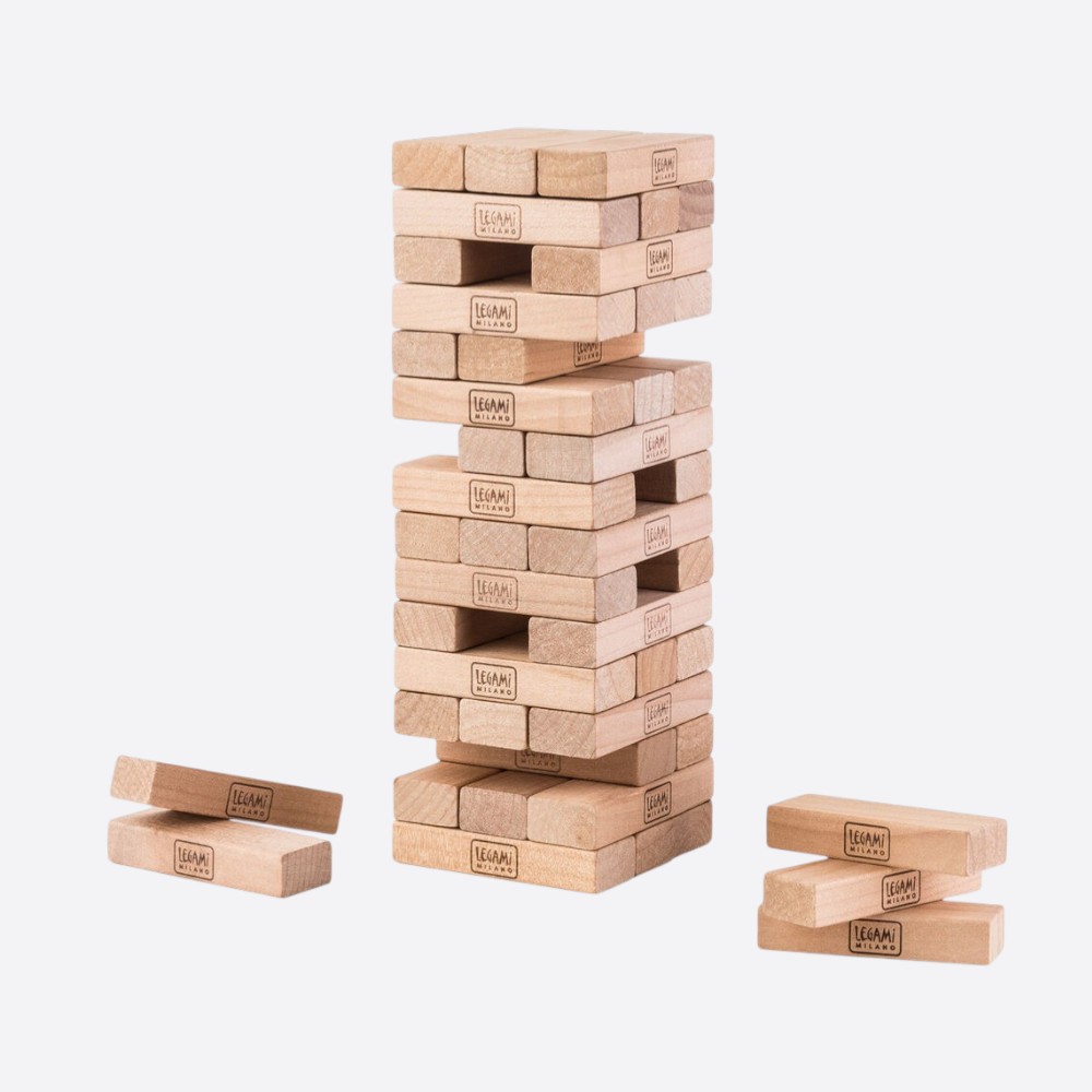 Wooden Tumbling Tower Stacking Game