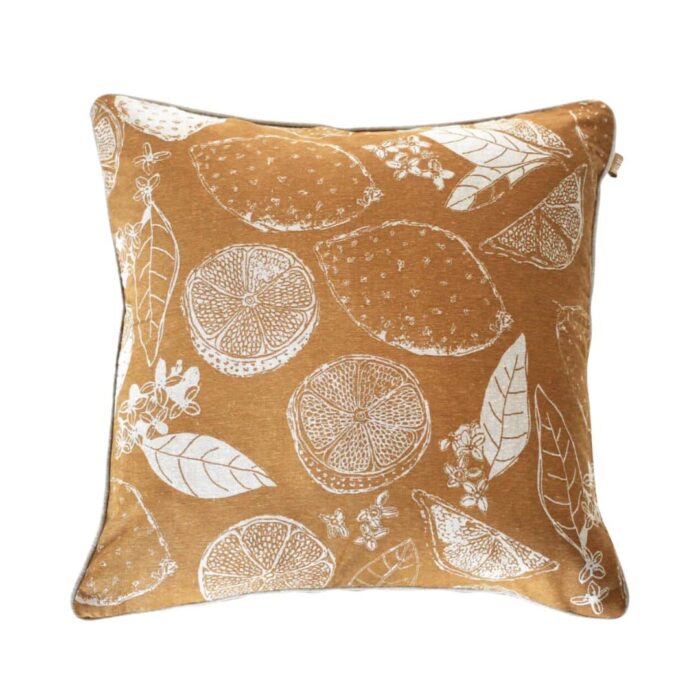 Lemon Marmalade Cushion 45x45cm - Golden Yellow