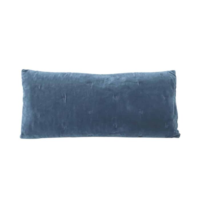 Mason Bee Velvet Breakfast Cushion 30x60 - Navy