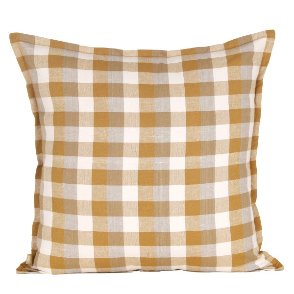 Double Check Cushion 50x50cm - Yellow Sunset