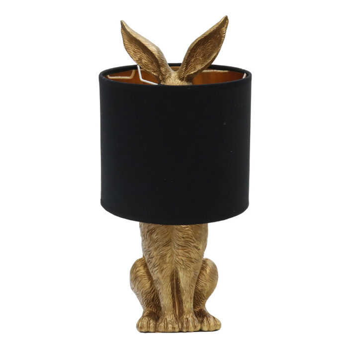 Bunny Table Lamp - Gold & Black