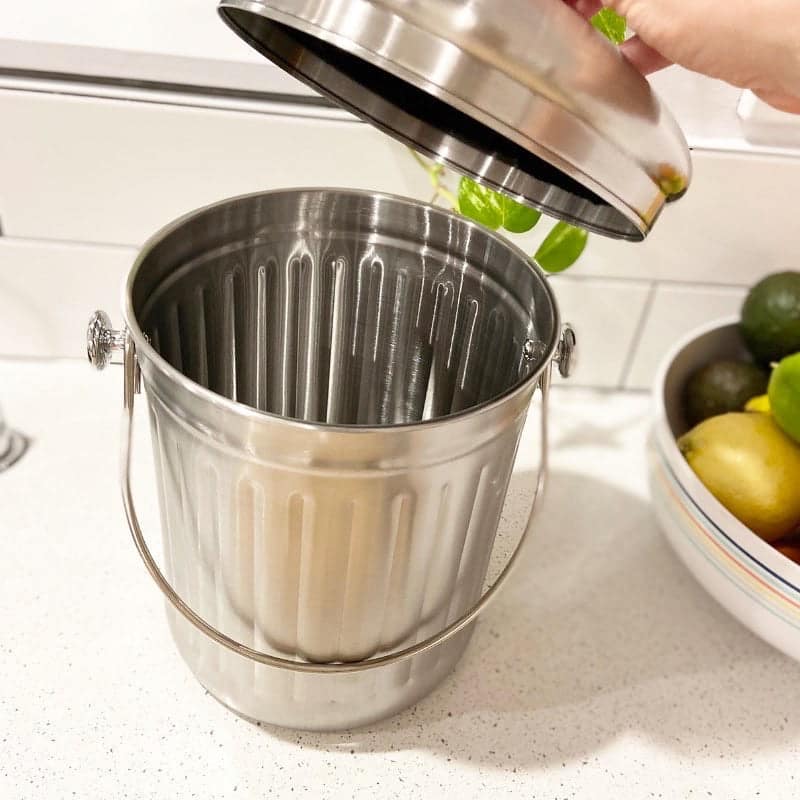 Compost Bin - 5L - Stainless Steel