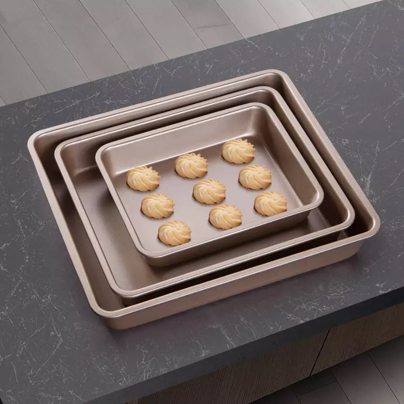 Deep Nonstick Rectangle Baking Pans 3PC Set