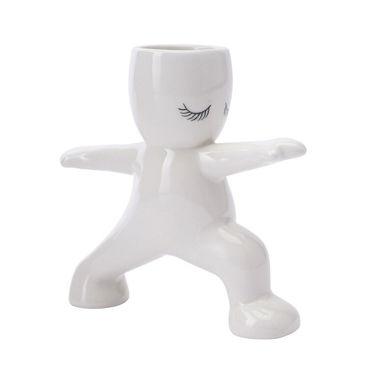 Miniature Yoga Mini Air Planter - Warrior Pose
