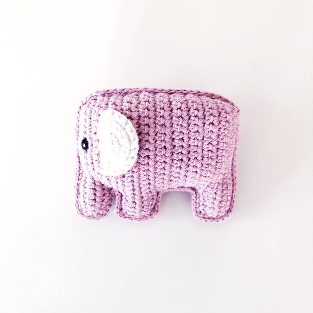 Elephant Rattle - Pink